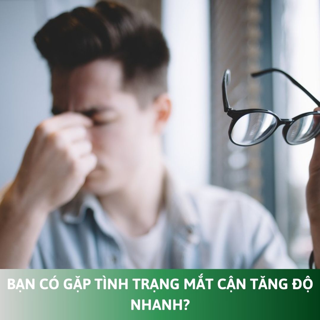 mắt cận tăng độ nhanh