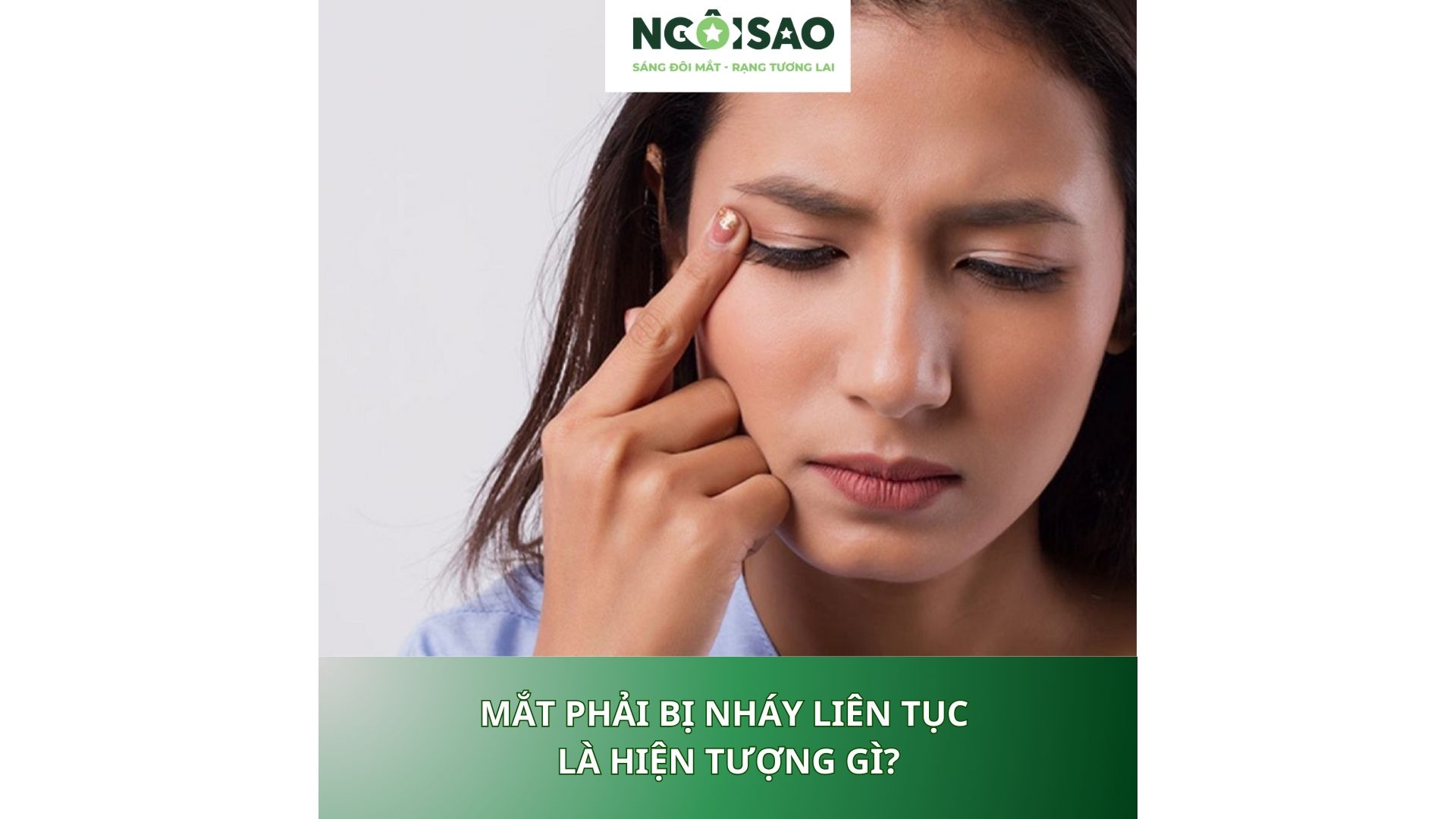 Mắt phải bị nháy liên tục