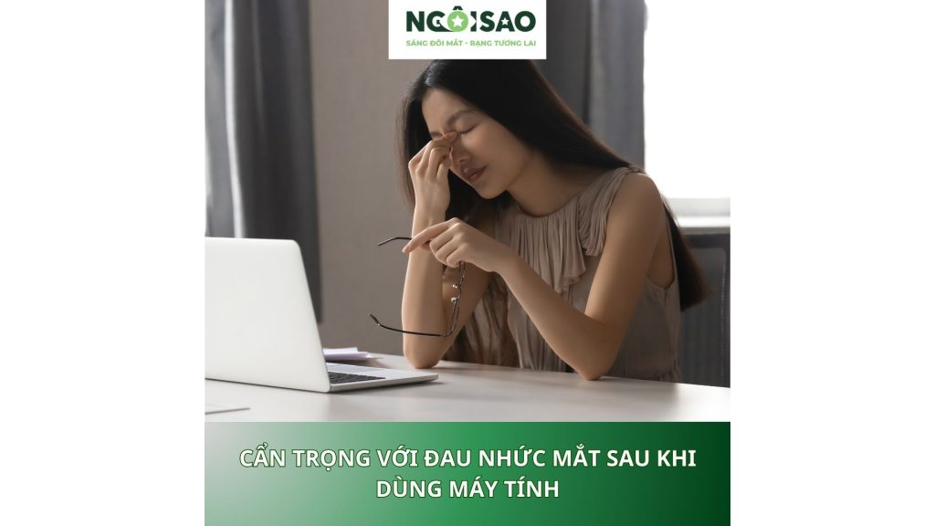 Cẩn trọng với đau nhức mắt sau khi dùng máy tính